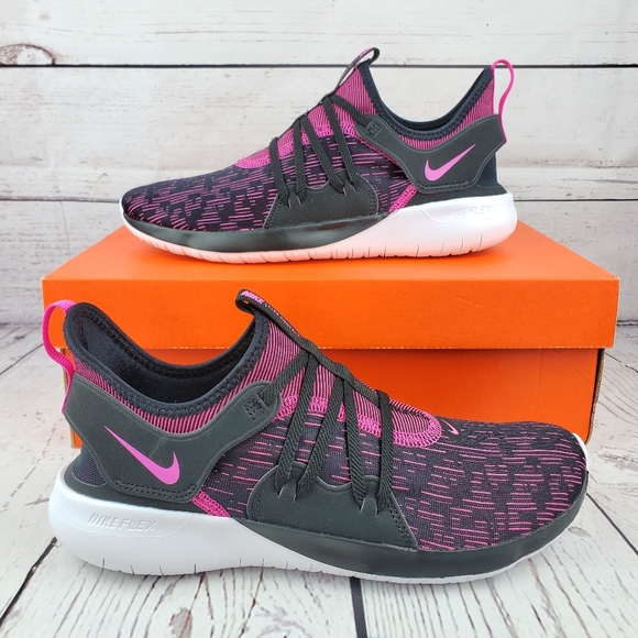 Nike Shoes - New Nike Flex Contact 3 Black Laser Fushia